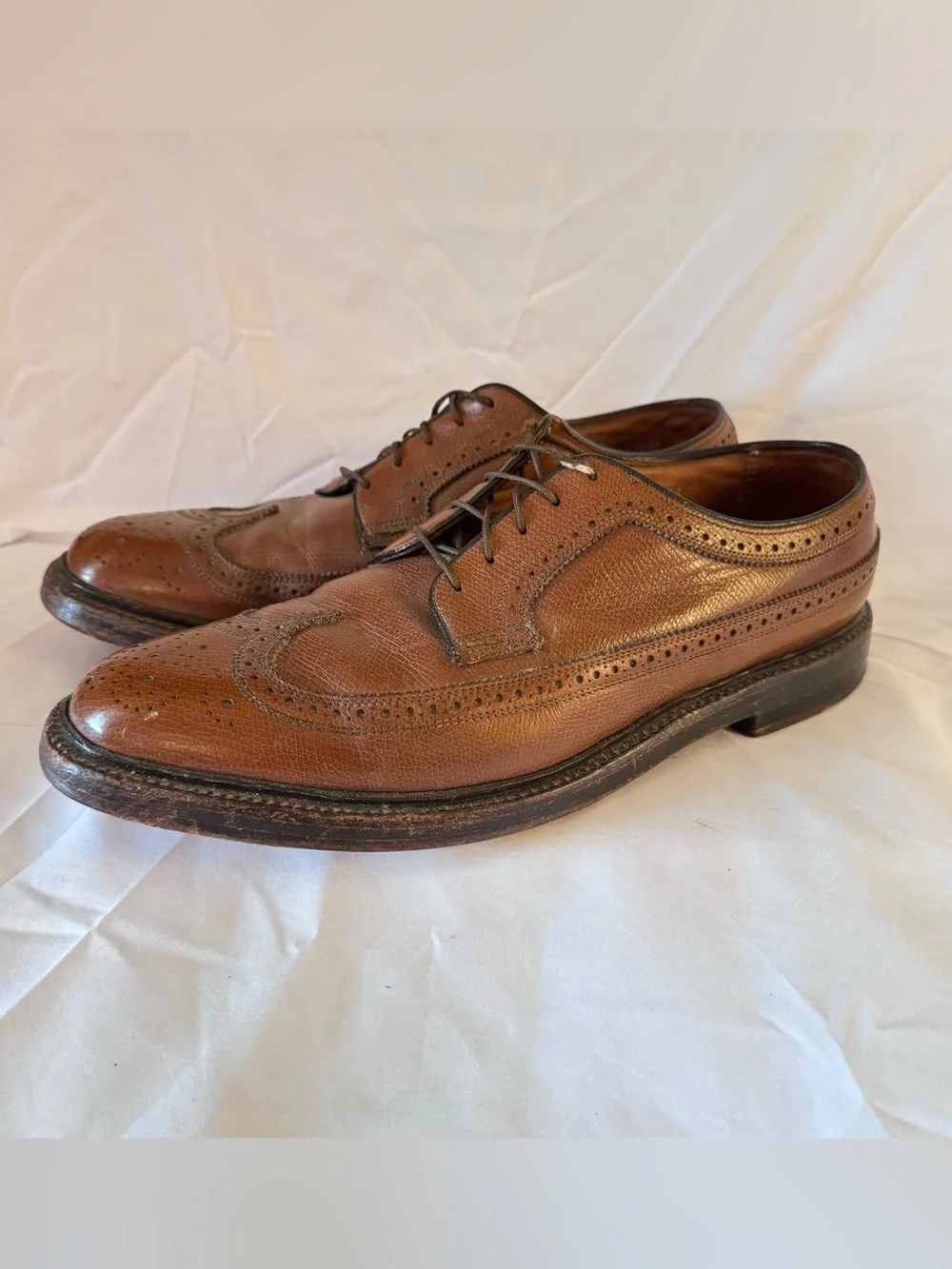 Vintage Florsheim Imperial Kenmoor 93602 Longwing Wingtip Dress Shoes Men’s 10D